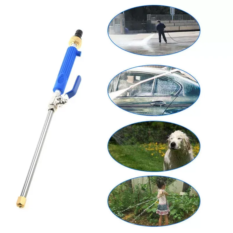 Car High Pressure Washer Water Gun Power Washer Spray Nozzle Water Hose With Long Bent Pole Cleaning Tools Garden Car Washer Gun