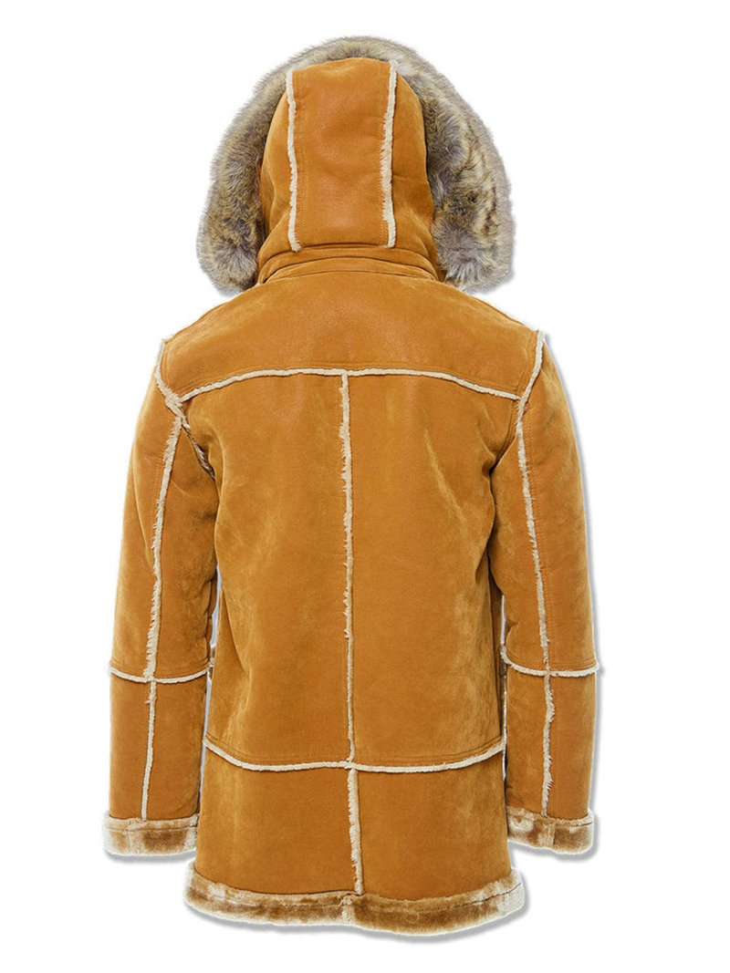 Men's Cognac Shearling Jacket