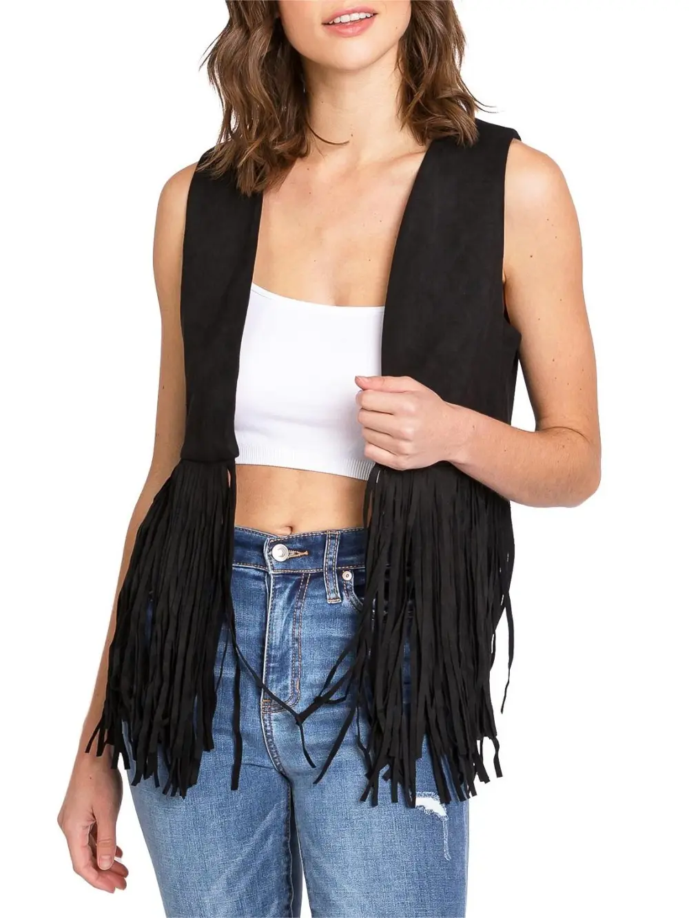 Boho Fringe Vest