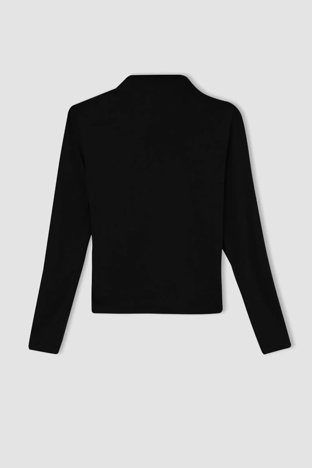 Slim Fit Half Turtleneck Long Sleeve T-Shirt