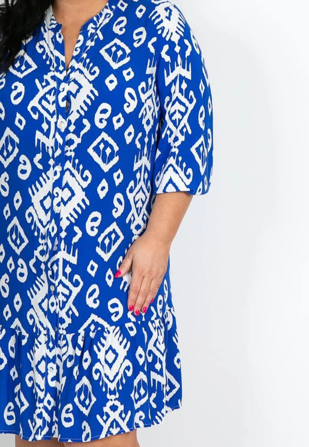 Royal Blue Aztec Dress