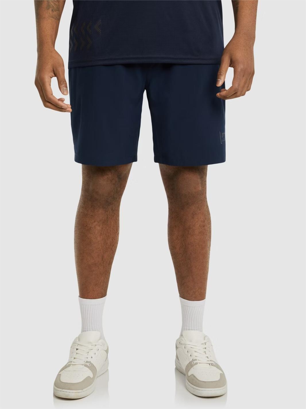 NAVY ACTIVE WOVEN STRETCH SHORT