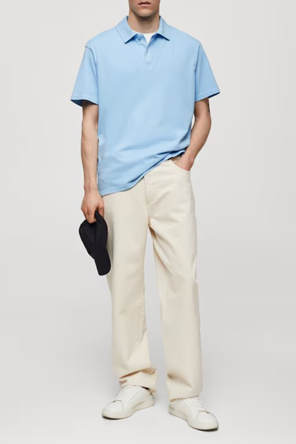 Two Buttons Relaxed-Fit Polo Shirt