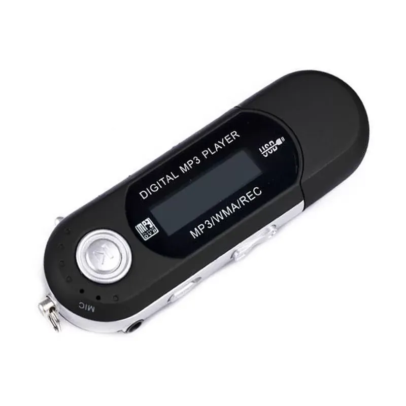 Portable Mini USB Flash LCD Digital MP3 Player Support Flash 32GB TF Card Slot Music Player FM Radio