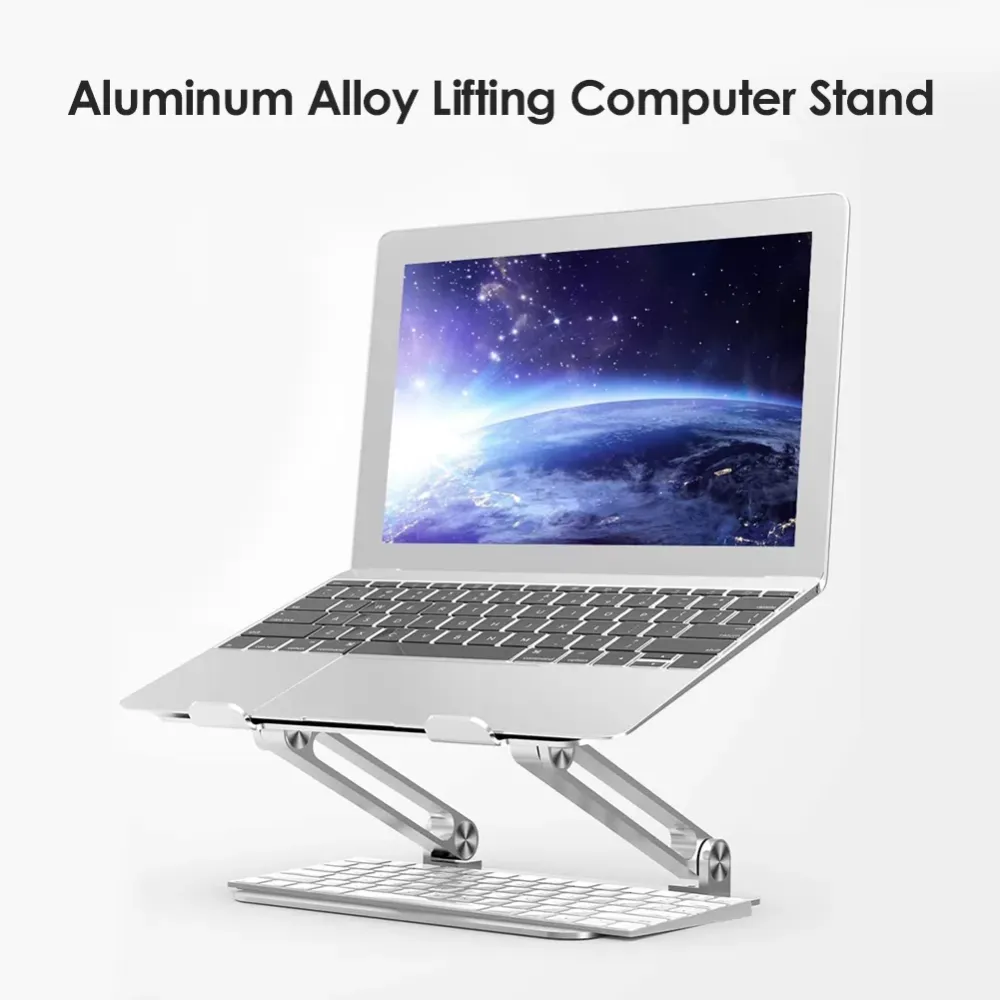 inches Computer Stand Crative Mobile Phone Aluminum Alloy Laptop Stand Height Adjustable Notebook Holder Bracket Rack