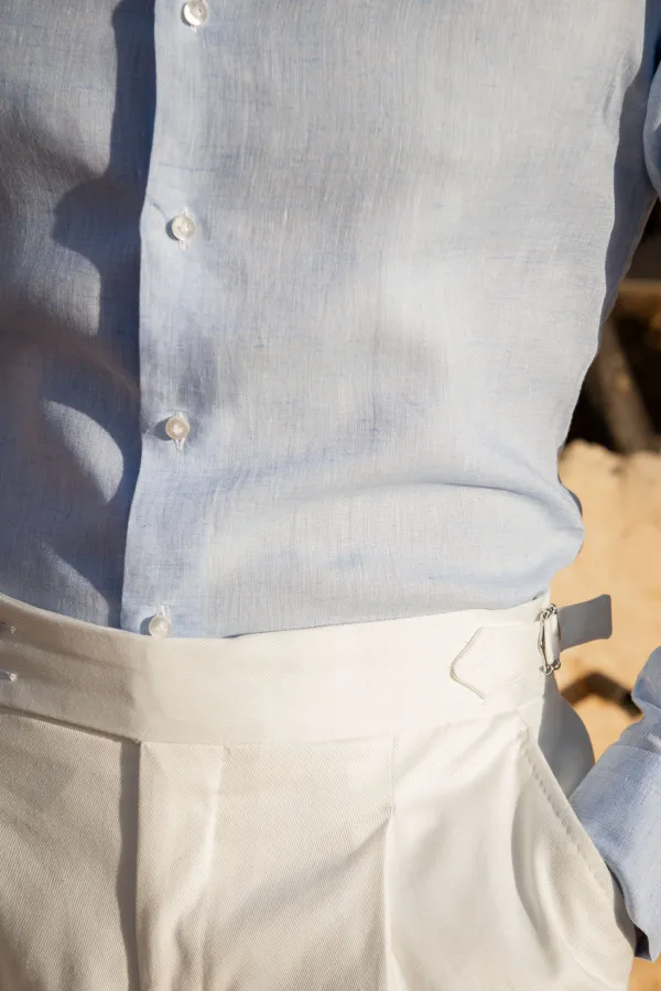 Light Blue Linen Shirt