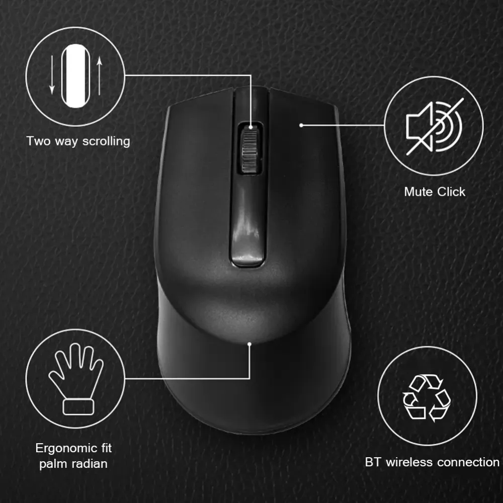 Rechargeable Bletooth Mute Mouse Computer Phone Wireless Mice Household Computer Accessories for Home Office