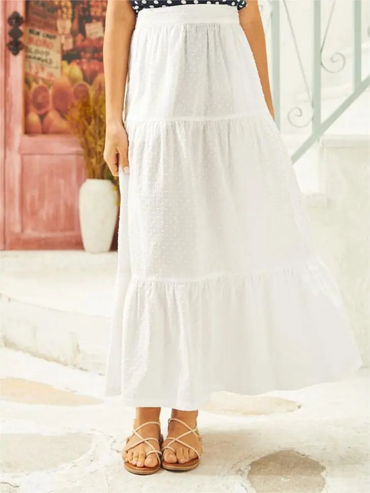 Taste of Tuscany Tiered A-Line Skirt