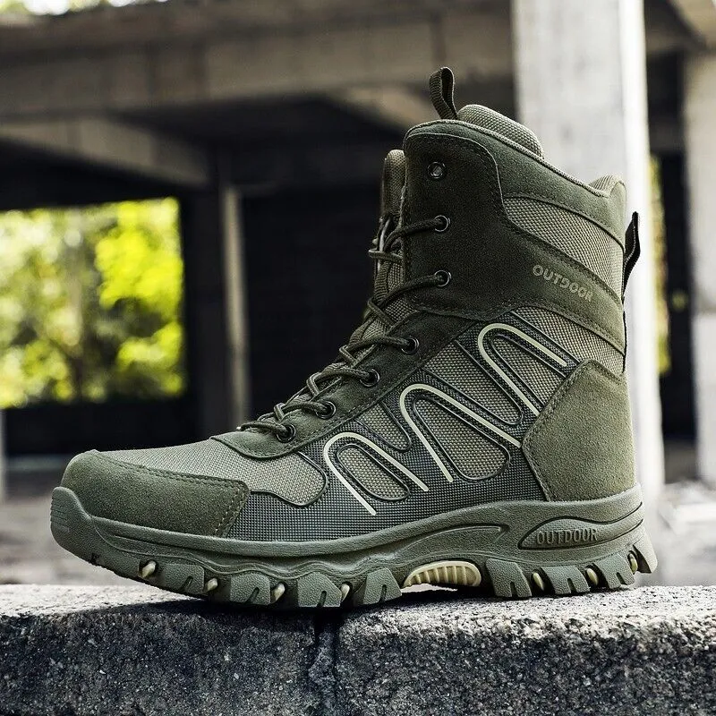 Men's Outdoor Tactical Hiking Boots Non-Slip Breathable Work Boots