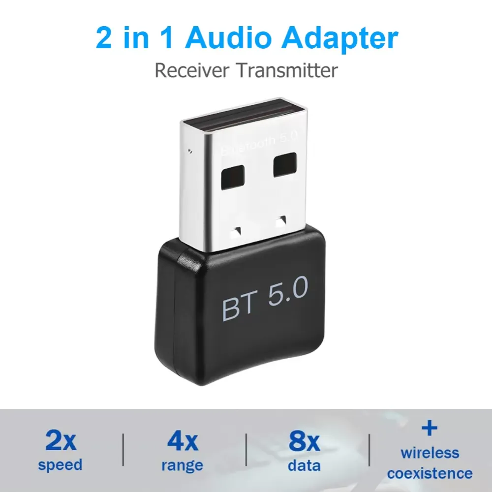 Bluetoth Adapters Receiver Transmitters Office Caring Dongle Wireless Music USB Computer Supplies for PC Speaker