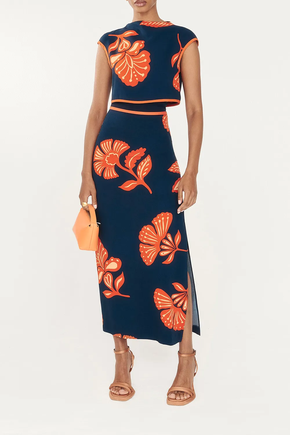 Artistic Leaf Dune Skirt