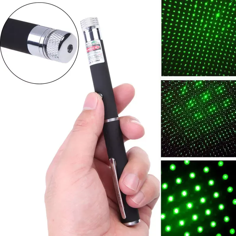 Powerful 5mW 532nm 650nm 405nm 455nm Green Blue Purple Red Light Lights Starry Star Beam Laser Pointer Pen Pens Pointers Lasers Tactical Pets Toy