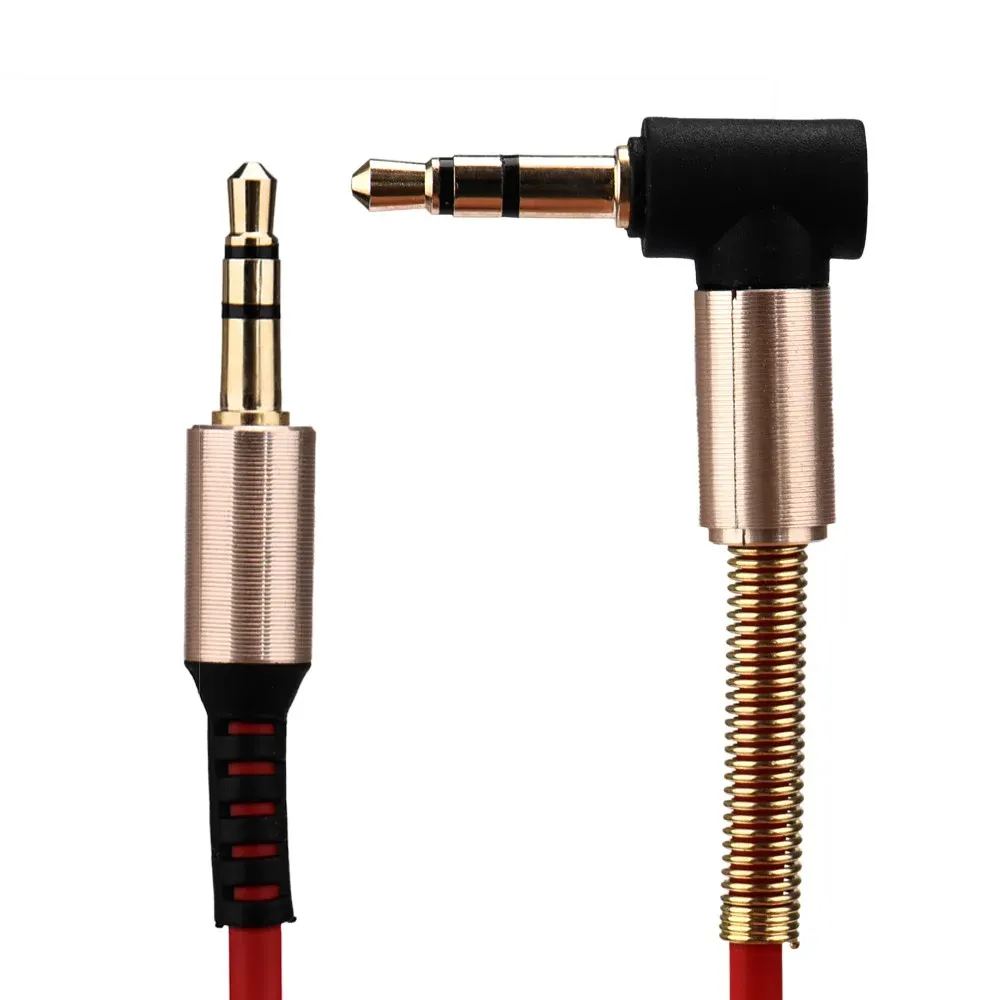 CARPPRIE Factory Price 3.5mm Jack Elbow Male To Male Stereo Headphone Car Aux Audio Extension Cabledrop Shipping