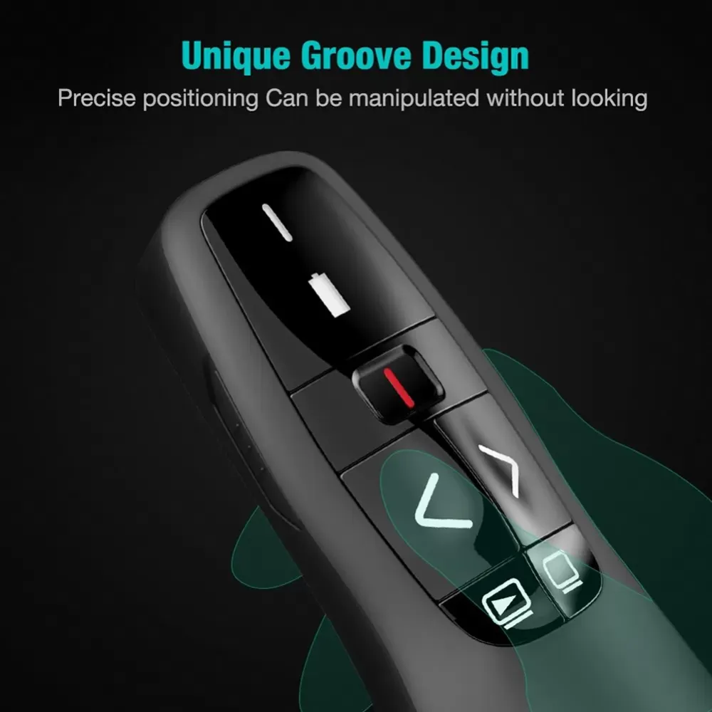 R400 2.4GHz Wireless Presenter for PowerPoint Presentation Remote Clicker