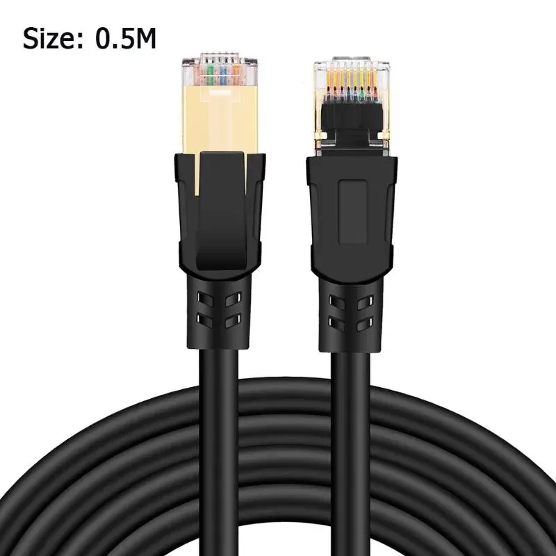 Cat8 Ethernet Cable RJ 45 Network Cable Lan Cable RJ45 Patch Cord 25/40Gbps 5m/10m/15m/20m/30m for Router Laptop Cable Ethernet