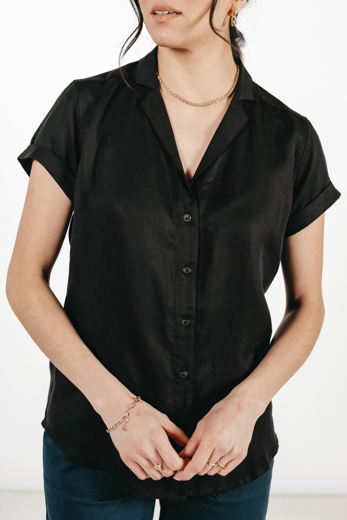 The Innes Black Shirt