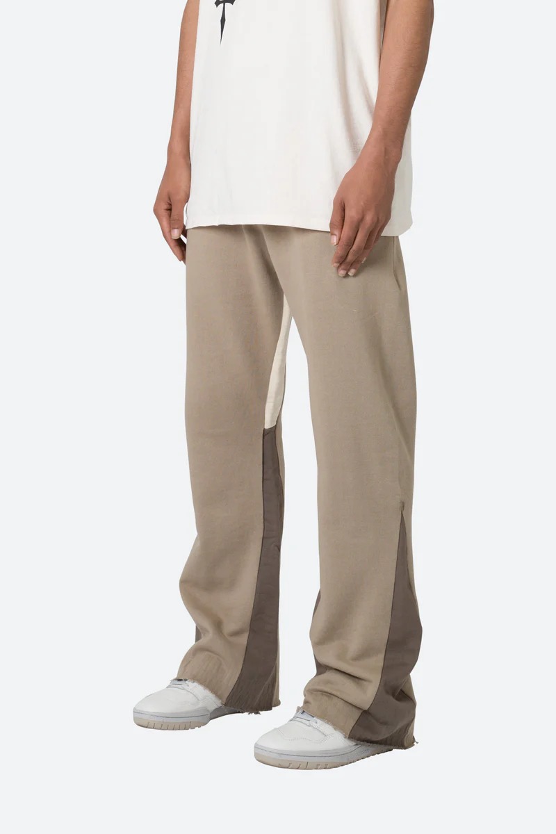 CONTRAST BOOTCUT CASUAL SWEATPANTS