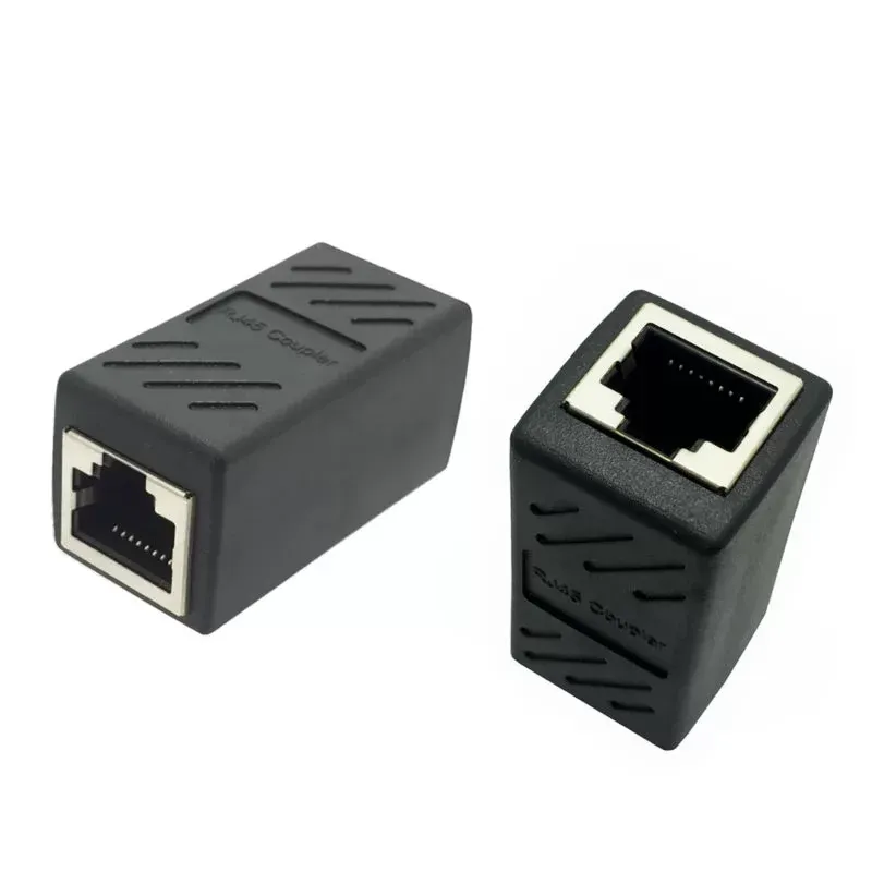 RJ45 Connectors RJ45 Coupler Female to Female RJ45 Cable Extender Newtwork Ethernet LAN Straight Modular Inline Plug Extension Joiner Adapter Cat 5 6