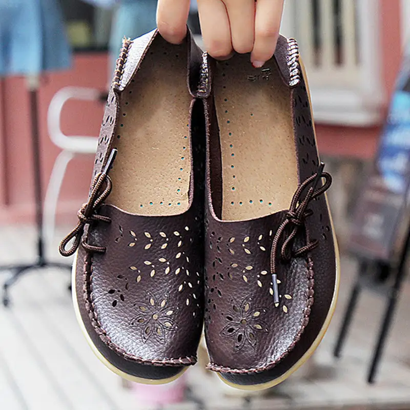 Cilool Leather Loafers Flats Lo51