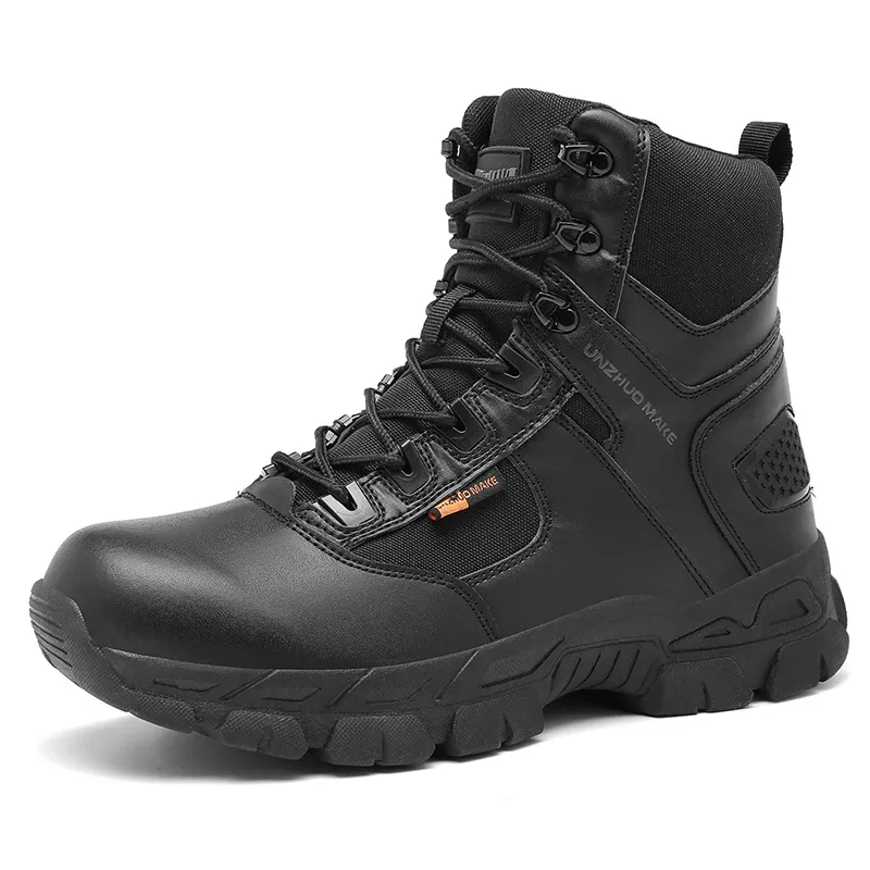 Men's Comfortable Waterproof  Arch Support  Genuine Leather Orthopedic  Hiking Combat Boot