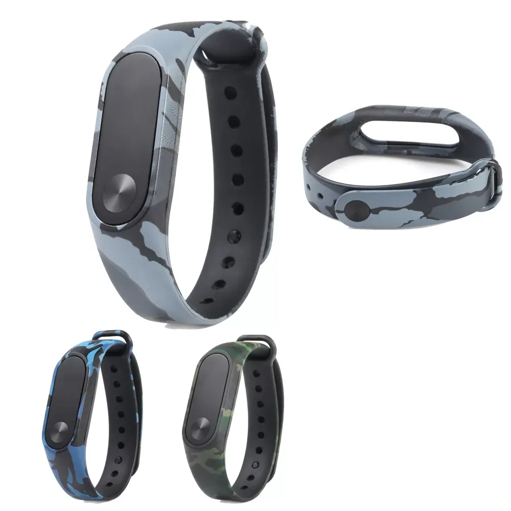 Camouflage Pattern Strap WristBand Bracelet Replacement For Xiaomi MI Band 2 Replacement Fashion Wristband Smart Accessories