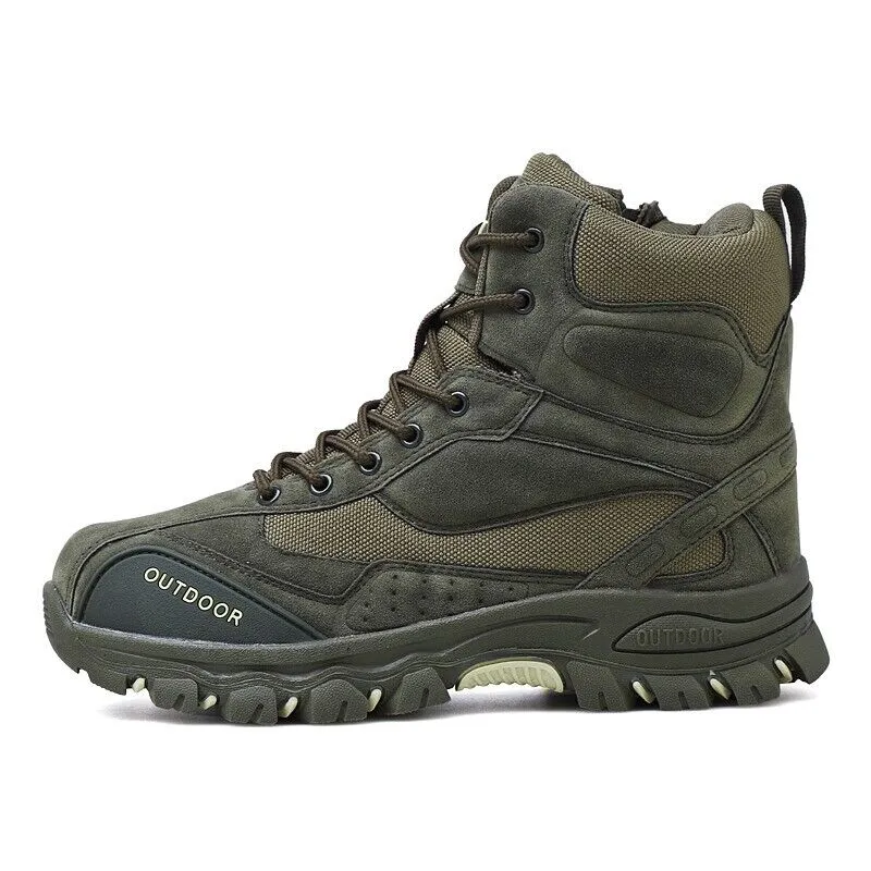 Men Waterproof Safety Work Boots Outdoor Trekking Combat Boots