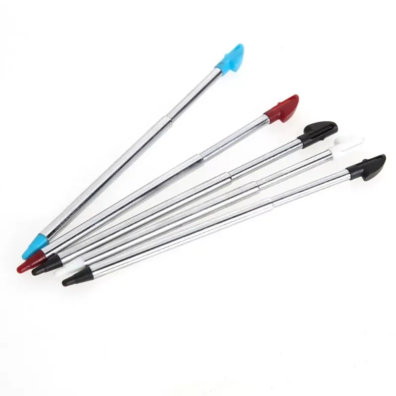 5Pcs Colors Metal Retractable Stylus Touch Pen For Ninendo 3DS XL N3DS LL US High Quality Games Accessories New Arrival