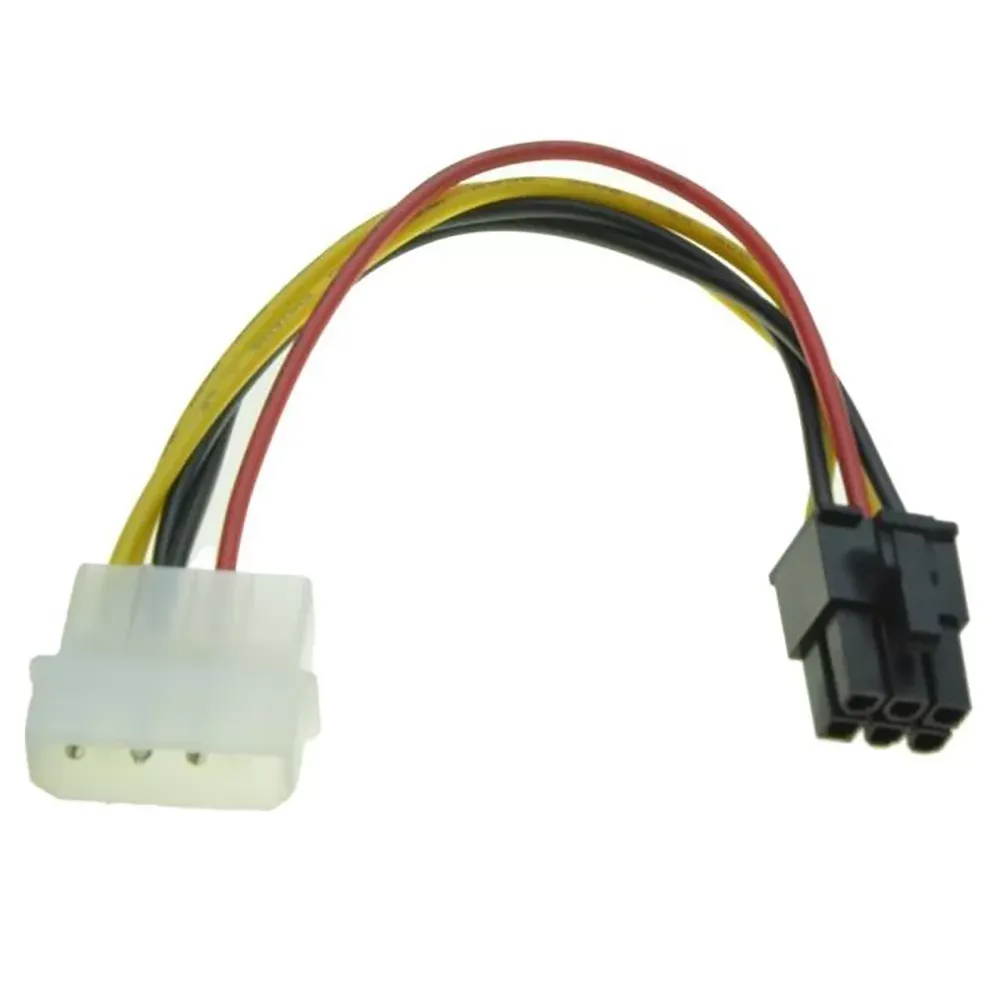 6 Pin PCI-Express PCIE Video Card Power Converter Adapter Cable