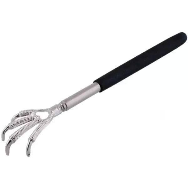 Adjustable Convenient Black Eagle Claw Telescopic Ultimate Stainless Steel Massager Back Scratcher Gift Color send in random