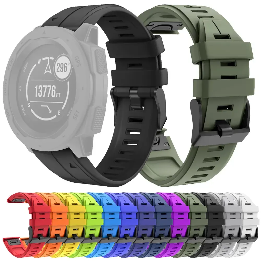 Quick Release Easy Fit Silicone Replacement Strap Watch Band for Garn Instinct Colorful Sports Fashion Smart Accessories