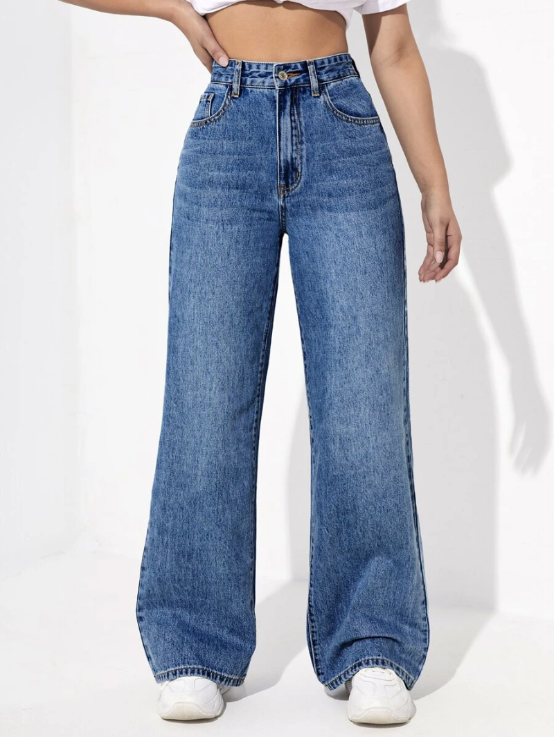 High Waist Wide Leg Jeans