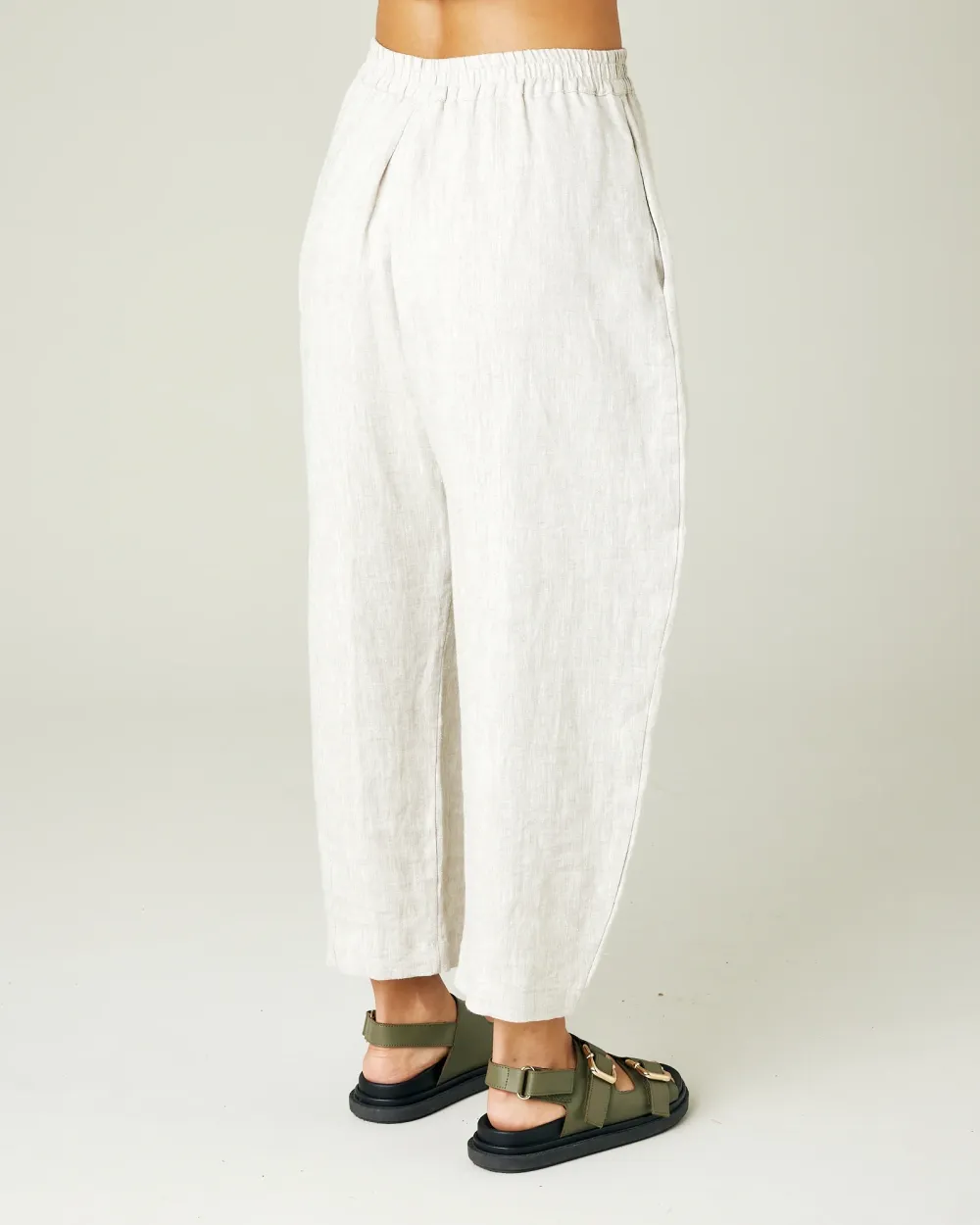 NATURAL LINEN TROUSERS