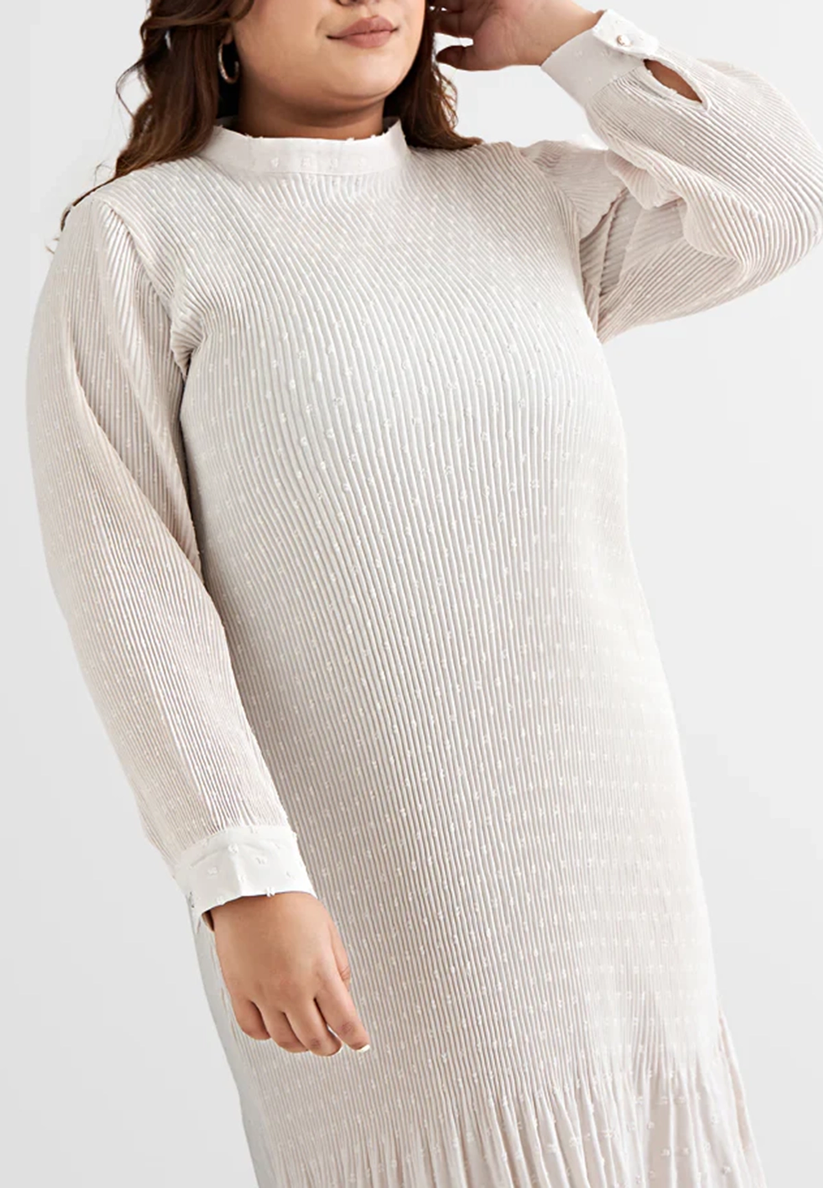 Round neck long sleeve elegant long fishtail dress