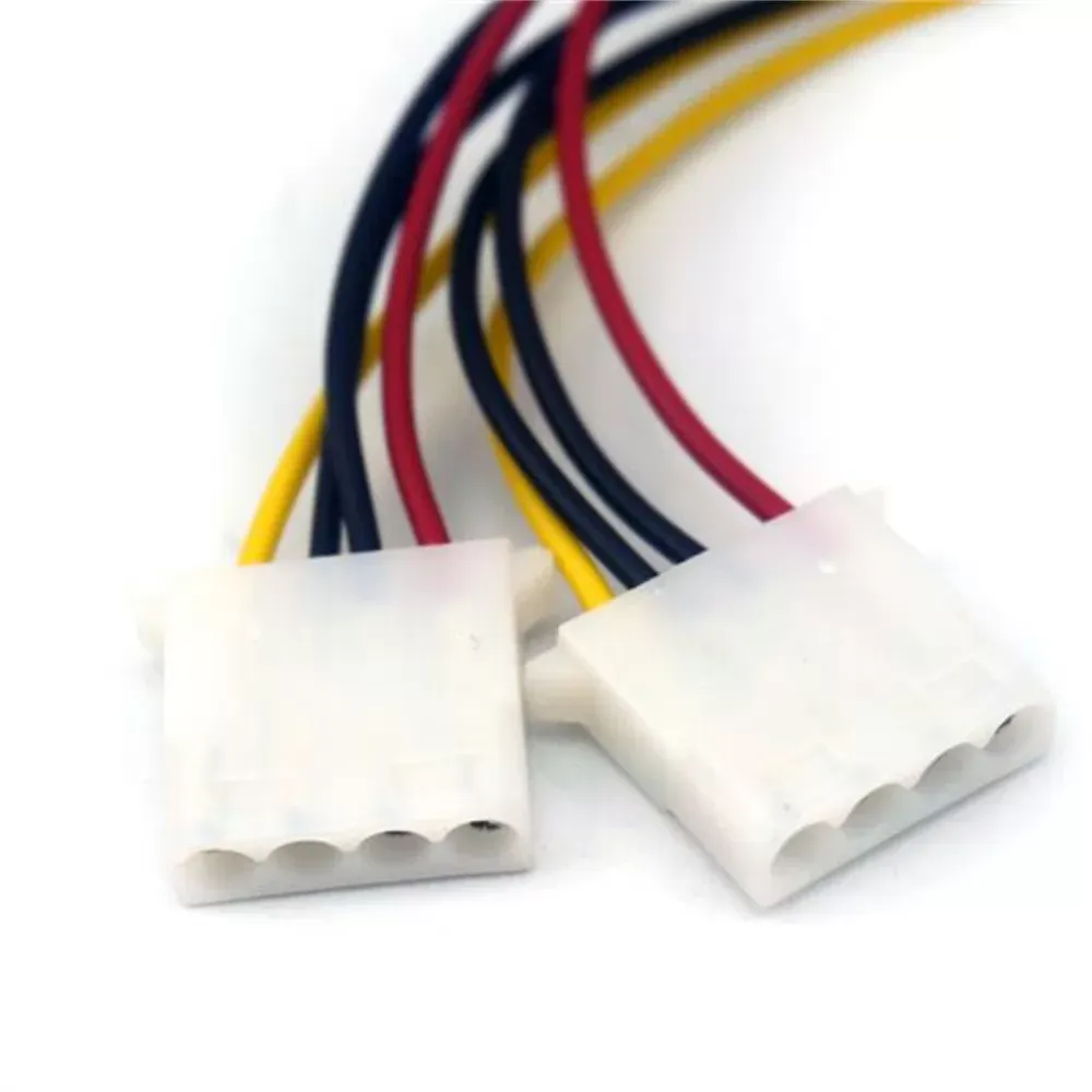 18cm 2 Way 4 pin PSU Power Splitter Cable LP4 Molex 1 to 2 4P