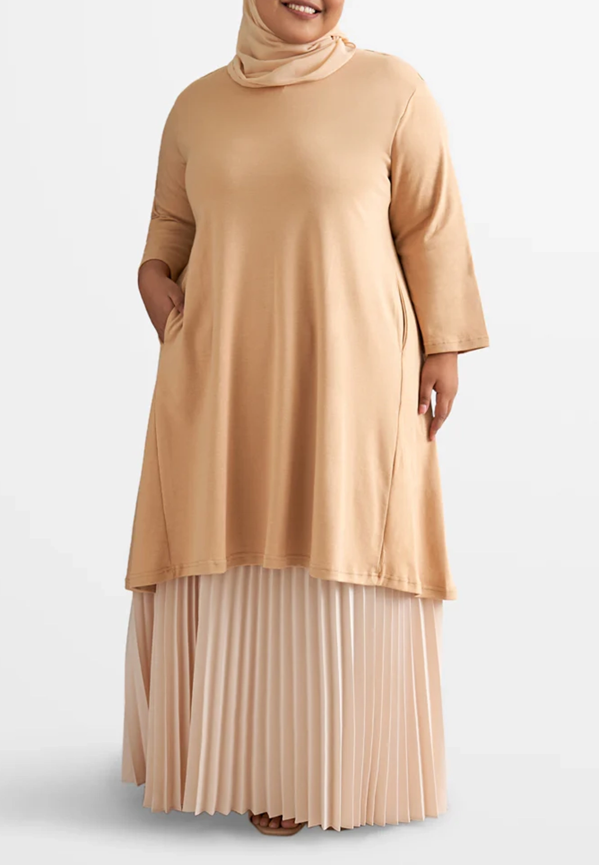 Crew Neck Comfortable Dress