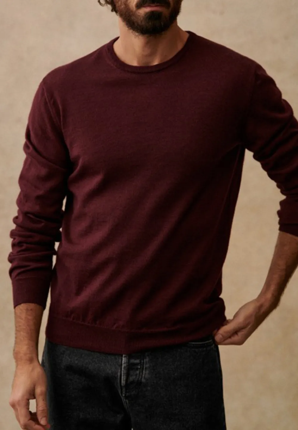 Nils Sweater-Burgundy