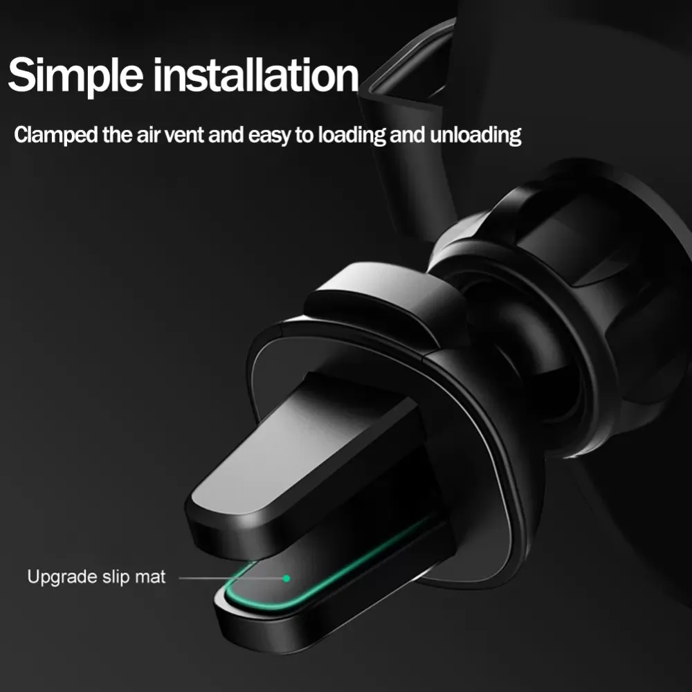 10W QI Wireless Fast Charger Car Mount Holder Stand For iPhone Sam-sung Xiaomi Huawei