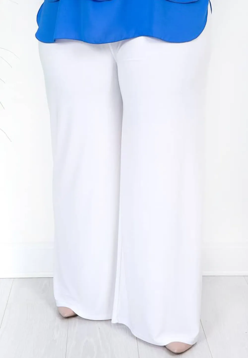 White Palazzo Trousers