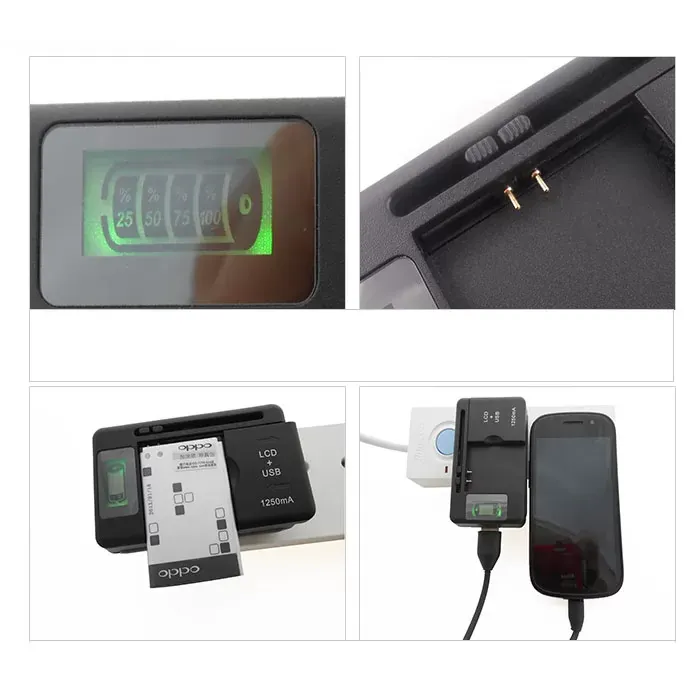 Best sellersUniversal Battery Charger LCD Indicator Screen For Cell Phones USB-Port JAN14