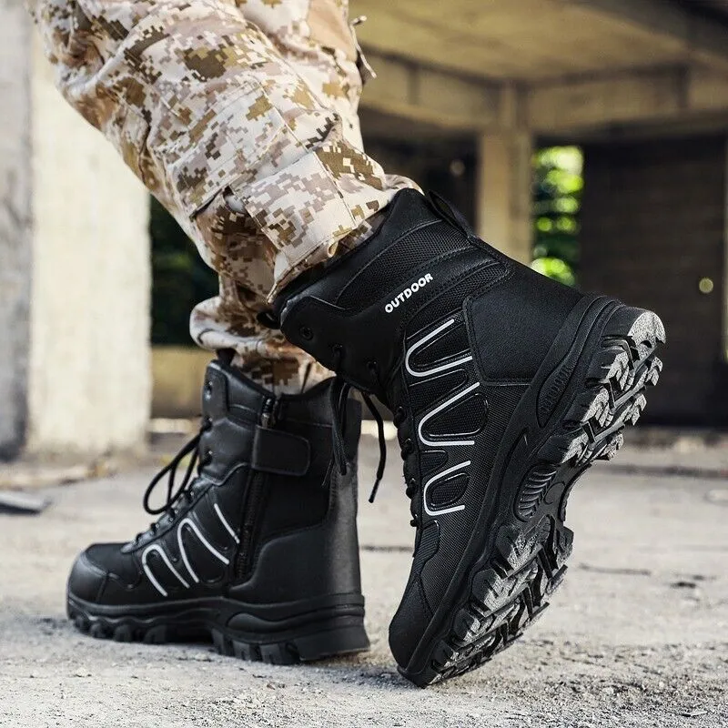 Men's Outdoor Tactical Hiking Boots Non-Slip Breathable Work Boots