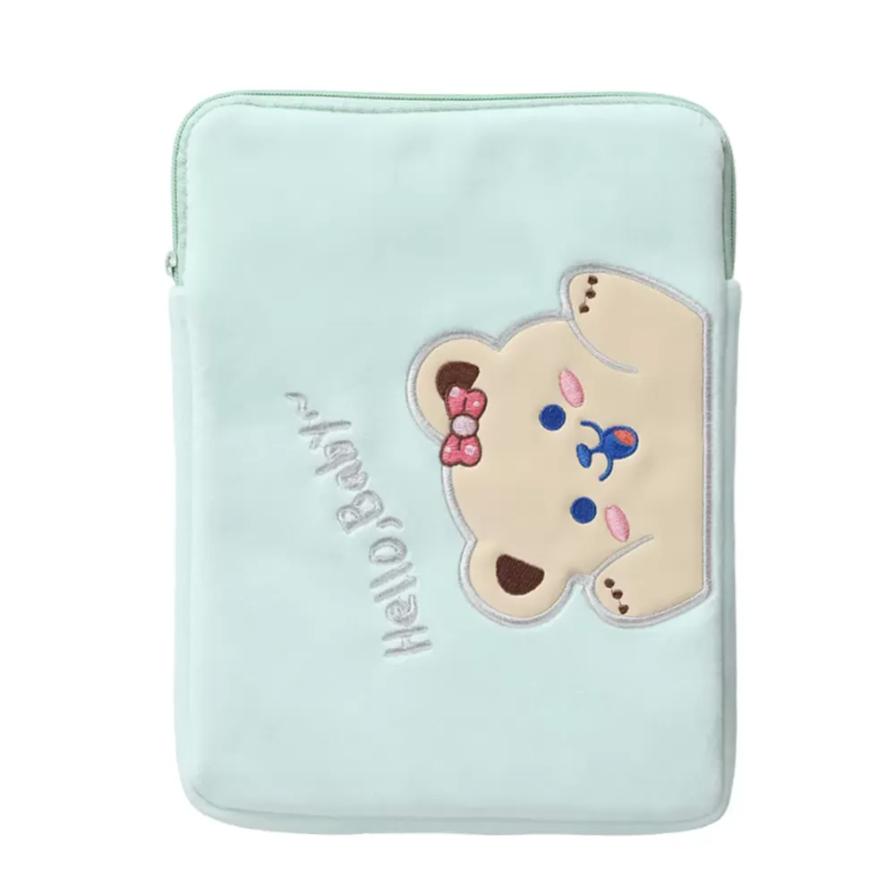 11 inch Cute Cartoon Bear Tablet Sleeve Pouch Case Bag for iPad Protective Cover Laptop Bag Sleeve Notebook Case