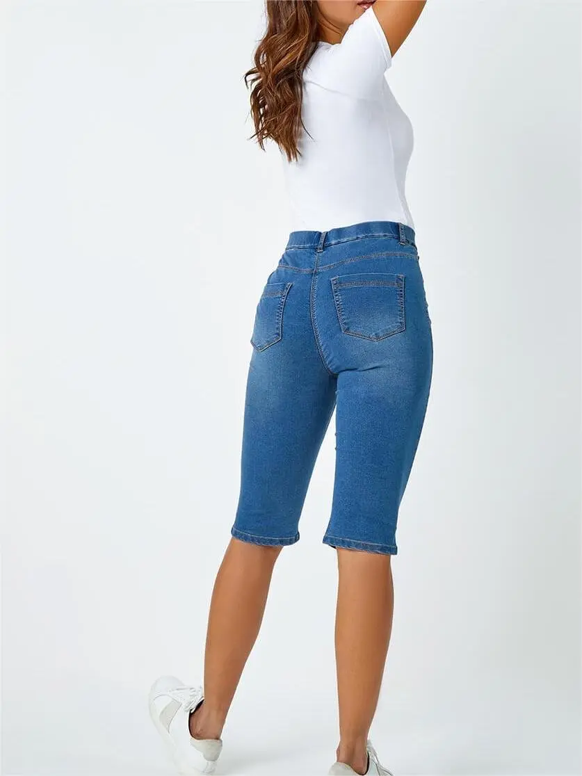 Skinny five-quarter jeans