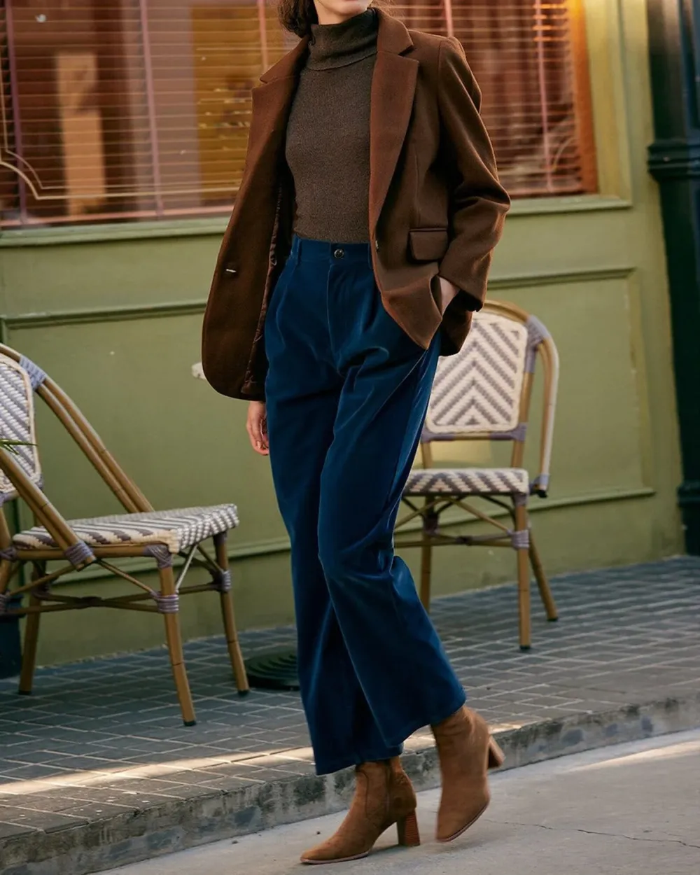 The High Waisted Pleated Wide Leg Pants