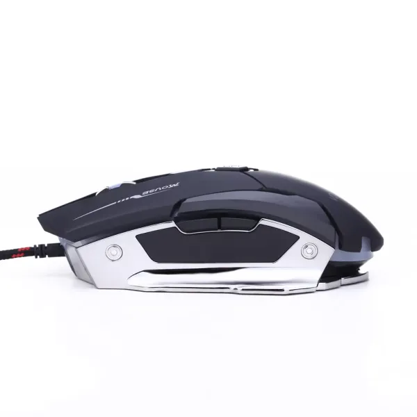 Vodool 3200dpi ergonomic design, USB cable game mouse, mute button and colorful breathing lamp,for laptop and desktop computer