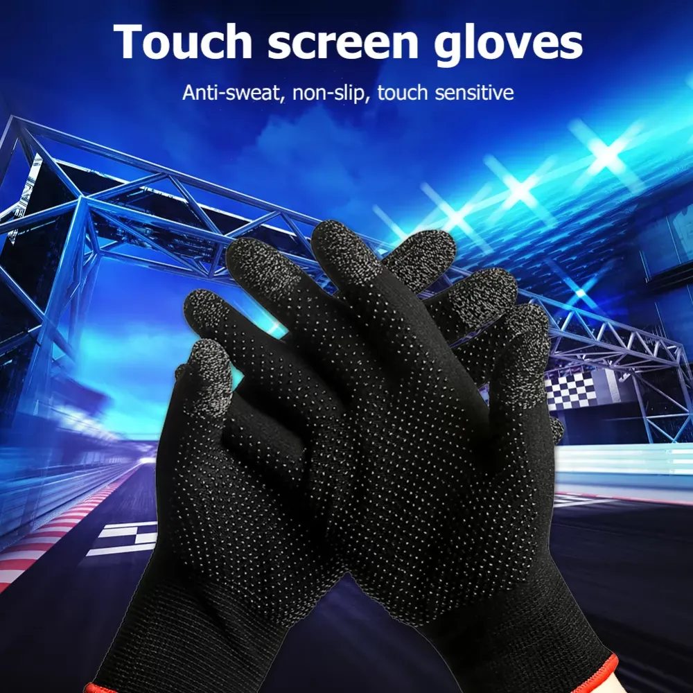 Anti Slip Knit Touch Screen Gloves Breathable Sweatproof Thermal Gloves,Suitable for game gloves, riding gloves, climbing gloves