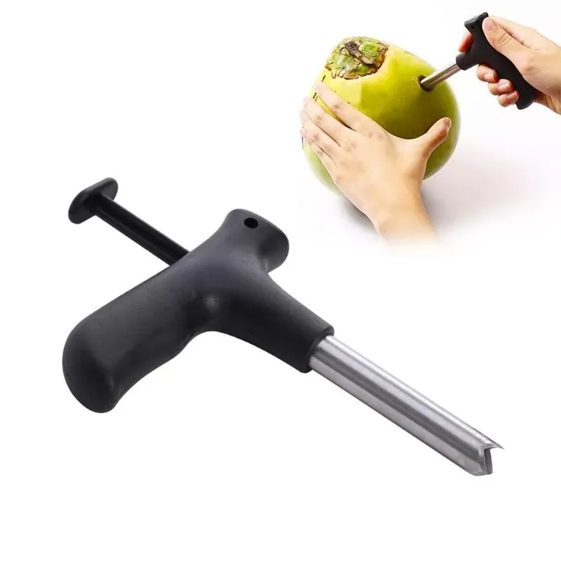 Stainless Steel Coconut Opener Opening Driller Cut Hole Tool Fruit Openers Tools Durable Knife Hole Tool Kitchen Accessaries