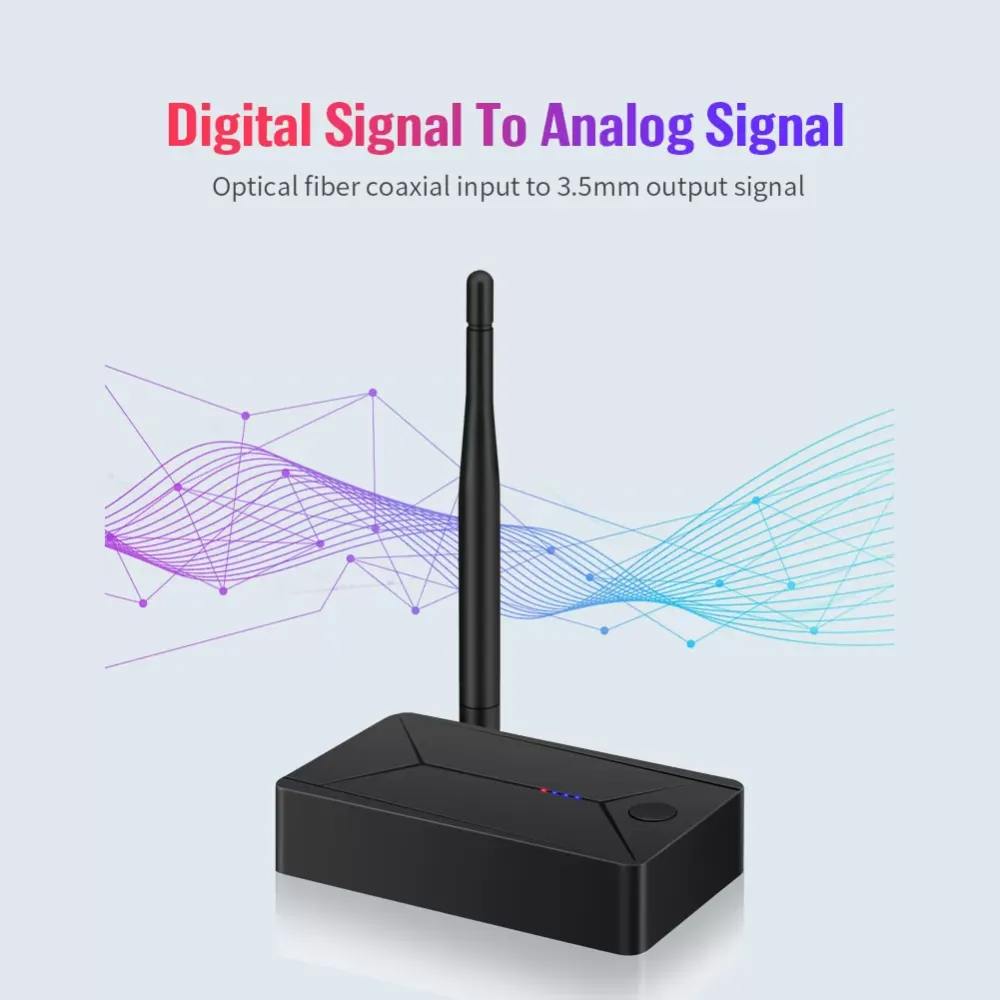 Bluooh adapter TX13 3 in 1 Butooth Transmitter Optical Coaxial AUX 3.5mm Audio Converter 2.402GHz-2.480GHz