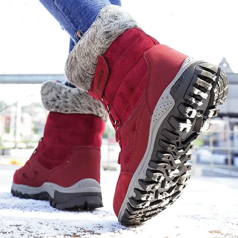 Super Warm Snow Boots Women Winter Work Casual Shoes