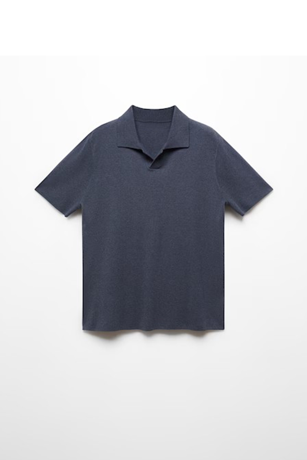 Fine-knit cotton polo shirt