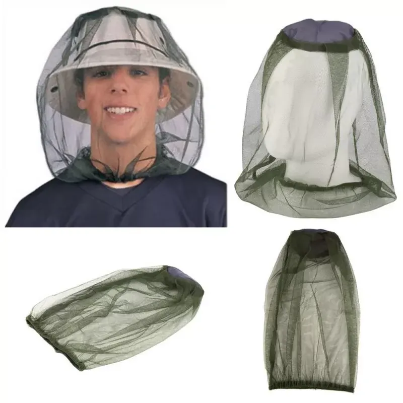 Midge Mosquito Insect Hat Bug Mesh Head Net Face Protector Travel Camping